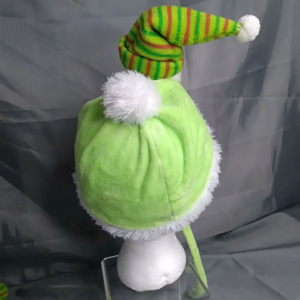 Ganz Snowman Scarf Set Hat Neck Cozy Cuties Green Kids Winter Cap Headwear